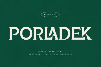 Porladek font