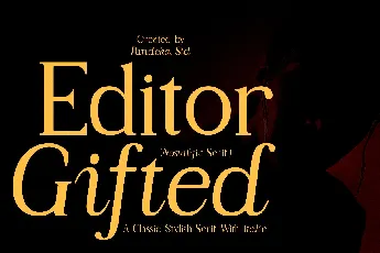 Editor Gifted font