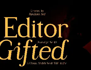 Editor Gifted font