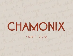 Chamonix font