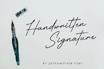 Queenmother Handwritten font