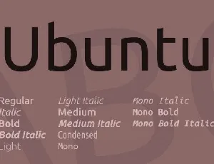 Ubuntu Family font