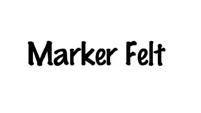 Marker Felt font