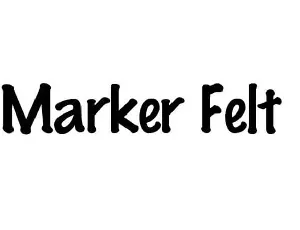 Marker Felt font