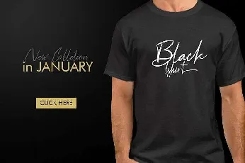 Black Pen Signature Free font