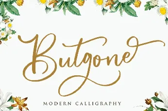 Butgone font