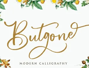 Butgone font