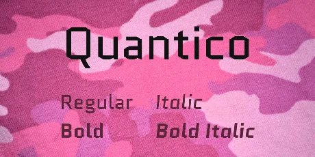 Quantico font