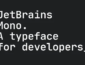 JetBrains Mono font