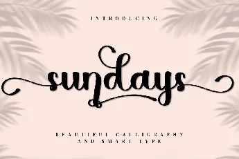 Sunday Calligraphy Typeface font