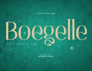 Boegelle font