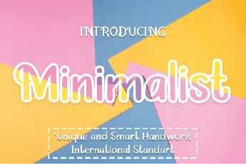 Minimalist font