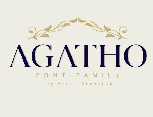 Agatho Family font