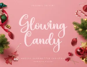 Glowing Candy font