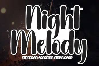 Night Melody Display font