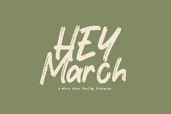 Hey March font