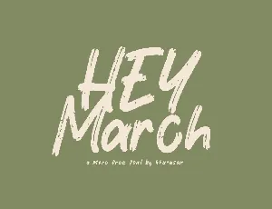 Hey March font