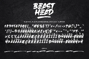 Beast Head font