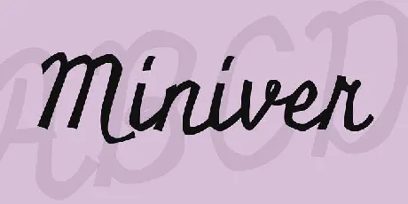 Miniver font