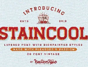 Staincool Layered font