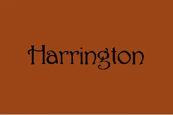 Harrington font