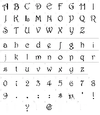 Harrington font