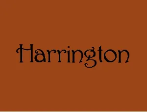 Harrington font