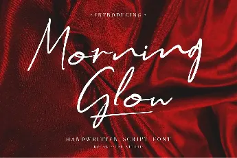 Morning Glow Demo Version font