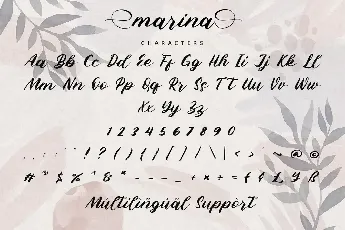 Marina font