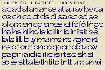 Gares Demo font