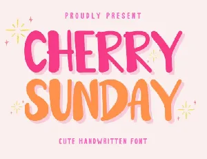 Cherry Sunday Display font