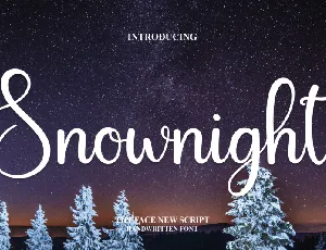 Snownight Script font