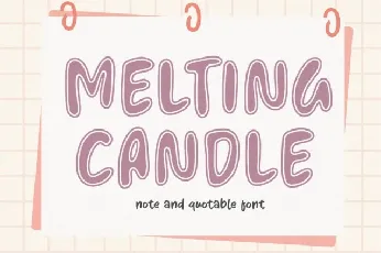 Melting Candle font