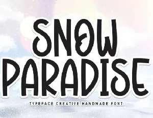Snow Paradise Display font
