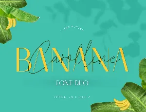 Banana Carolline font