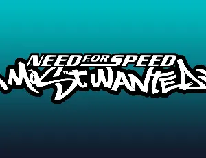 Need For Speed Most Wanted font