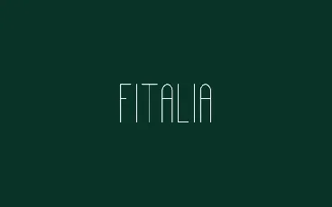 Fitalia font