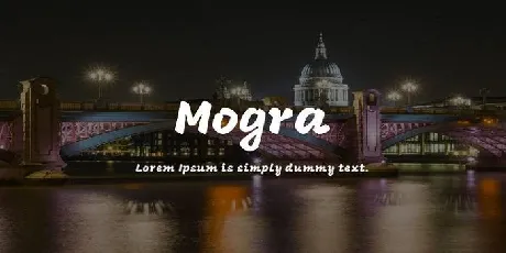 Mogra font