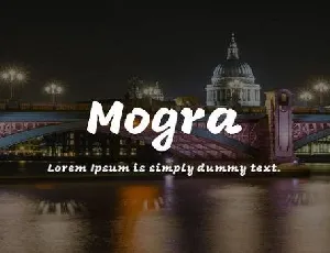 Mogra font