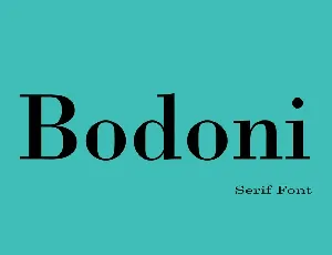 Bodoni font