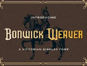 Bonwick Weaver font