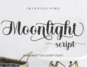 Moonlight Script font