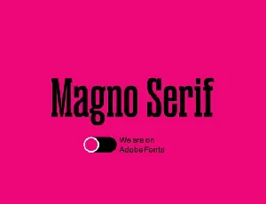 Magno Serif Family font