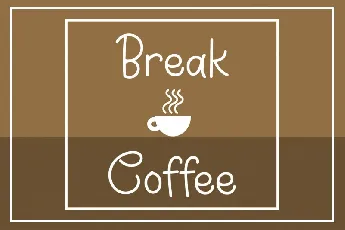 Break Coffee font