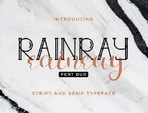 Rainray Duo font