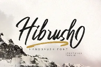 Hibrush Brush font