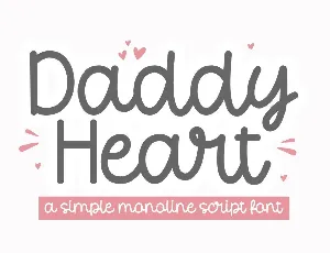 Daddy Heart font