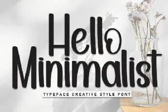 Hello Minimalist Display font