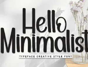 Hello Minimalist Display font