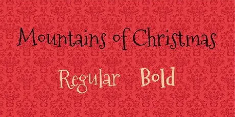 Mountains of Christmas Family font